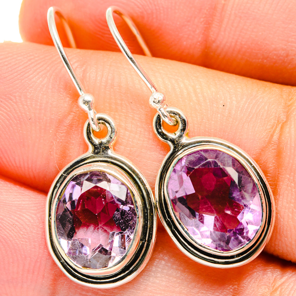 Amethyst Earrings handcrafted by Anasilvercos - EARR421499