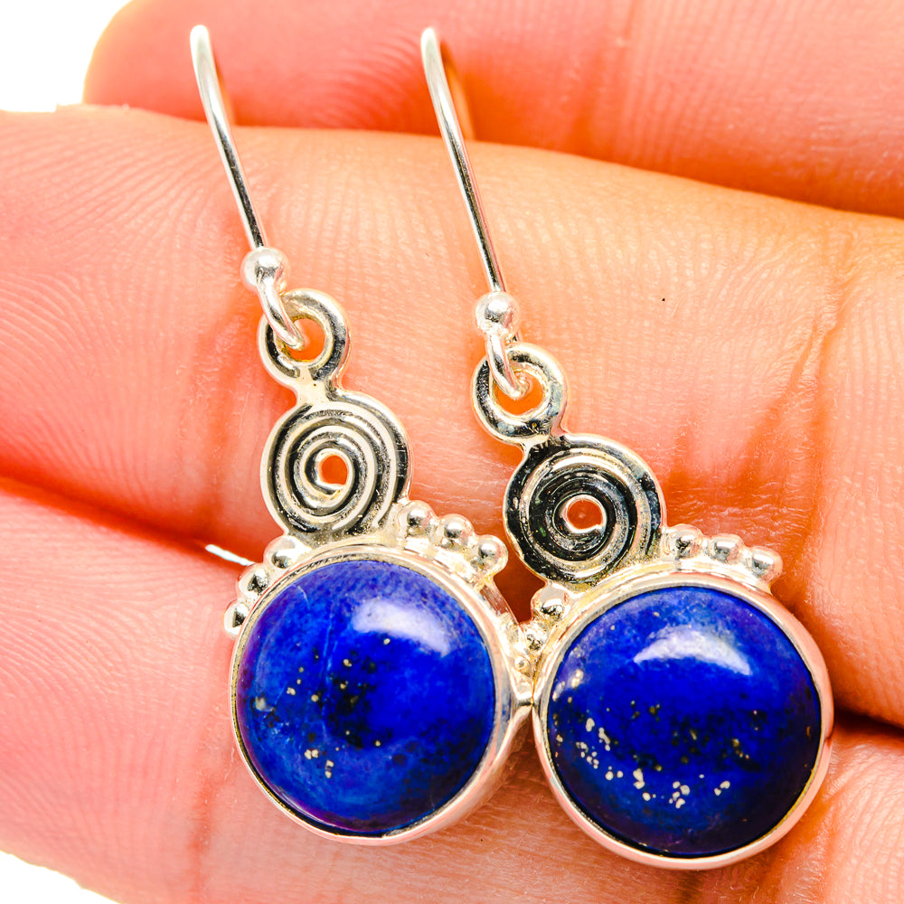 Lapis Lazuli Earrings handcrafted by Anasilvercos - EARR421500