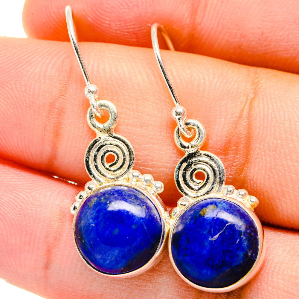 Lapis Lazuli Earrings handcrafted by Anasilvercos - EARR421510