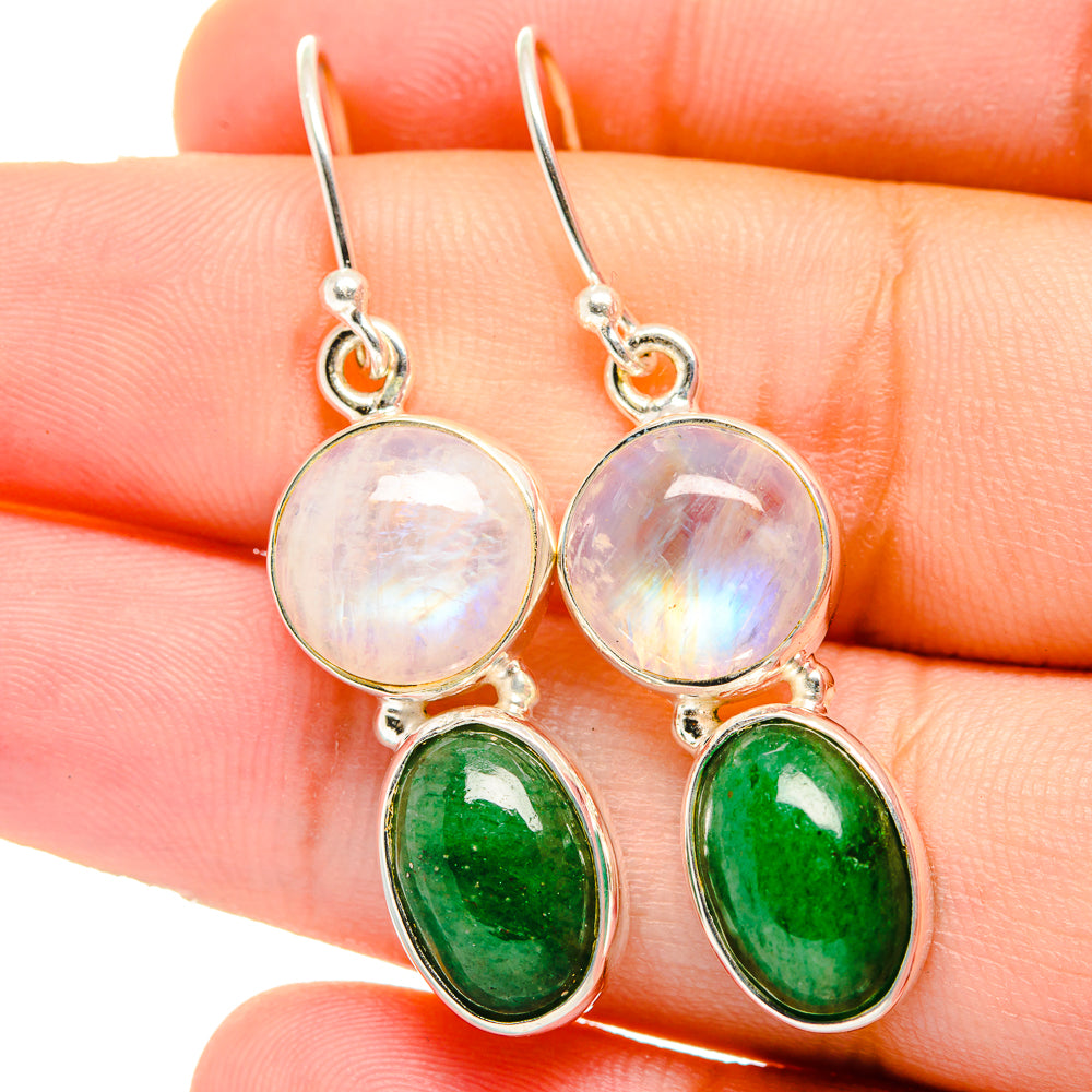 Green Aventurine Earrings handcrafted by Anasilvercos - EARR421512