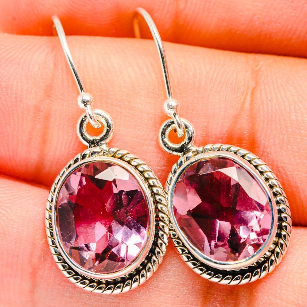 Color Change Alexandrite Earrings handcrafted by Anasilvercos - EARR421519