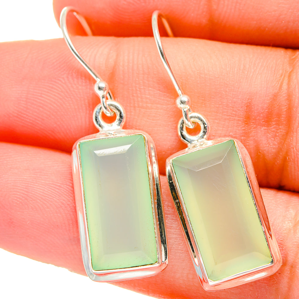Prehnite Earrings handcrafted by Anasilvercos - EARR421525