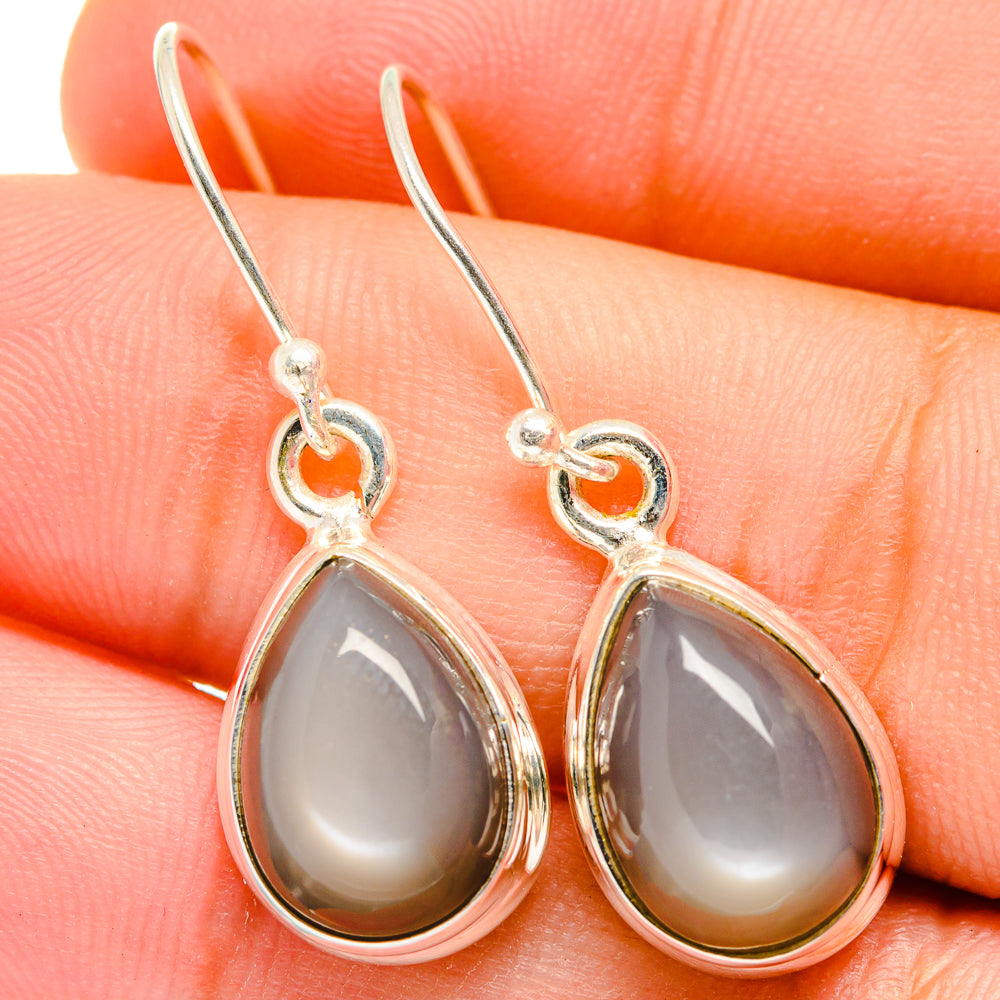 Moonstone Earrings handcrafted by Anasilvercos - EARR421527