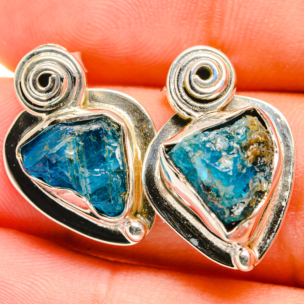 Apatite Earrings handcrafted by Anasilvercos - EARR421531
