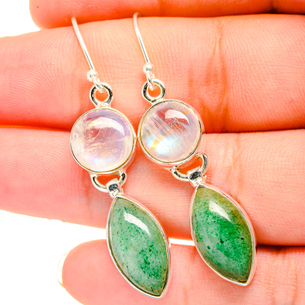 Green Aventurine Earrings handcrafted by Anasilvercos - EARR421537