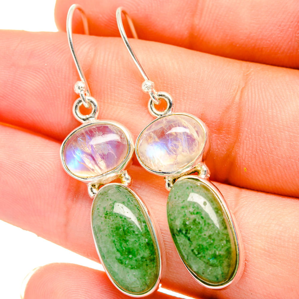 Green Aventurine Earrings handcrafted by Anasilvercos - EARR421544