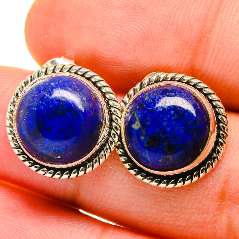 Lapis Lazuli Earrings handcrafted by Anasilvercos - EARR421552