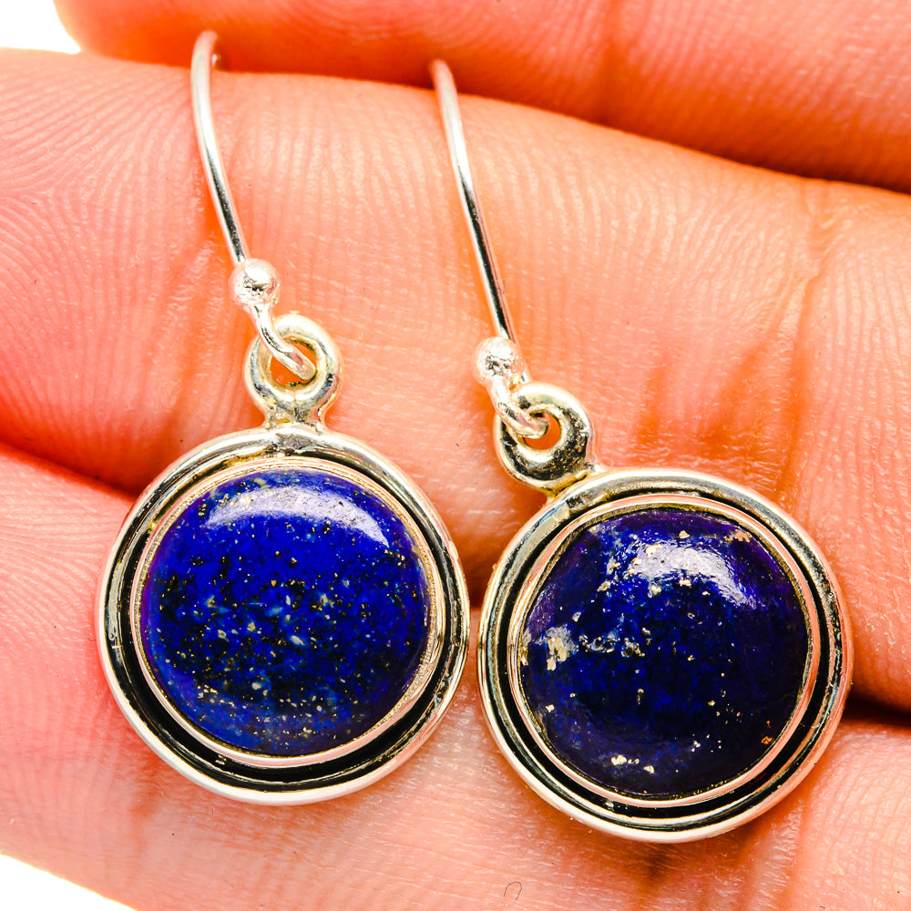 Lapis Lazuli Earrings handcrafted by Anasilvercos - EARR421556