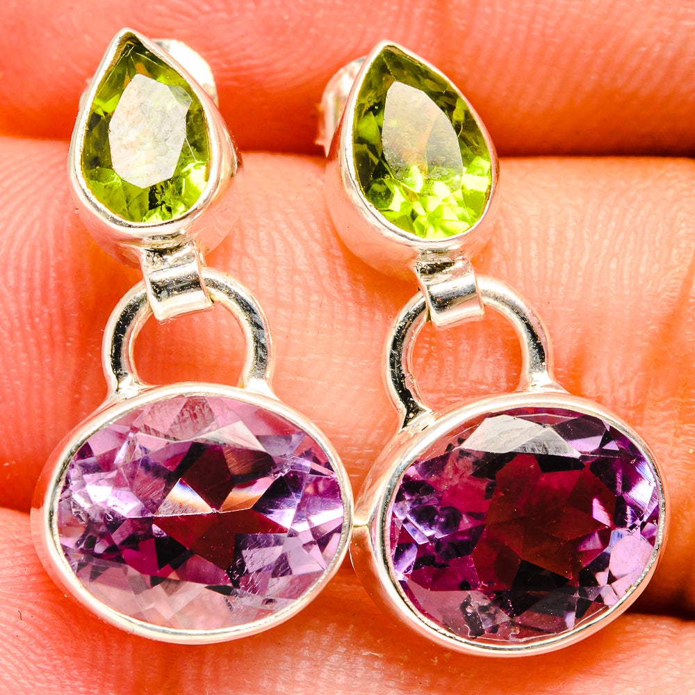 Amethyst Earrings handcrafted by Anasilvercos - EARR421559