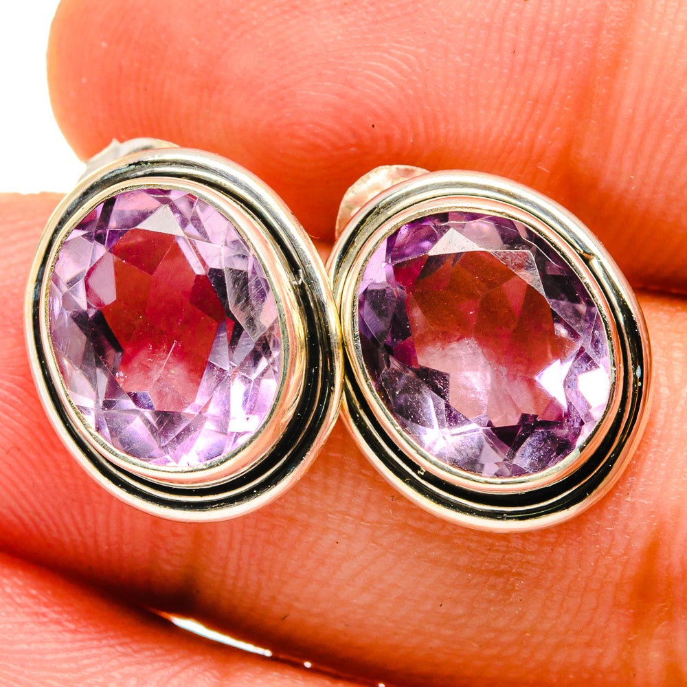 Amethyst Earrings handcrafted by Anasilvercos - EARR421568