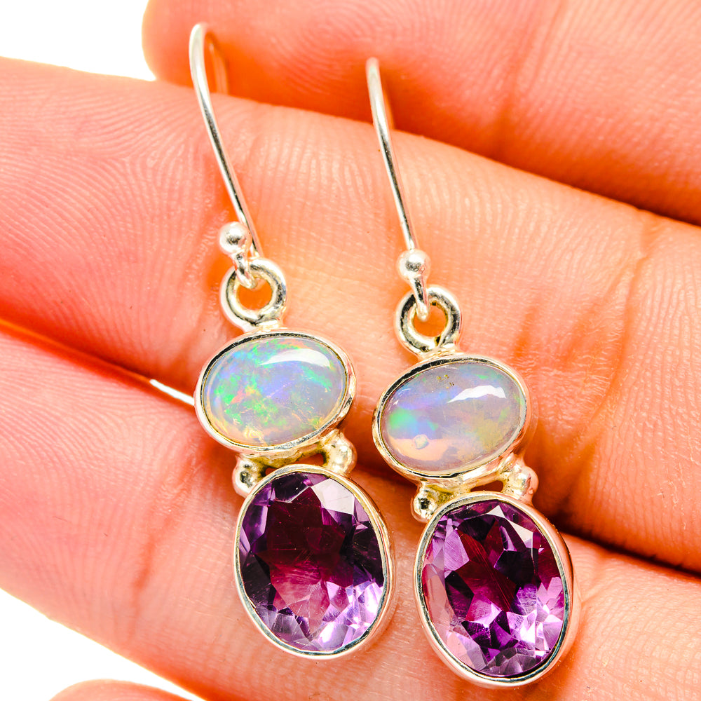 Amethyst Earrings handcrafted by Anasilvercos - EARR421569