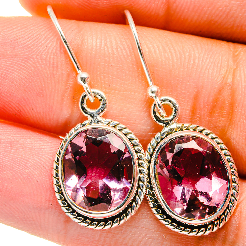 Color Change Alexandrite Earrings handcrafted by Anasilvercos - EARR421576