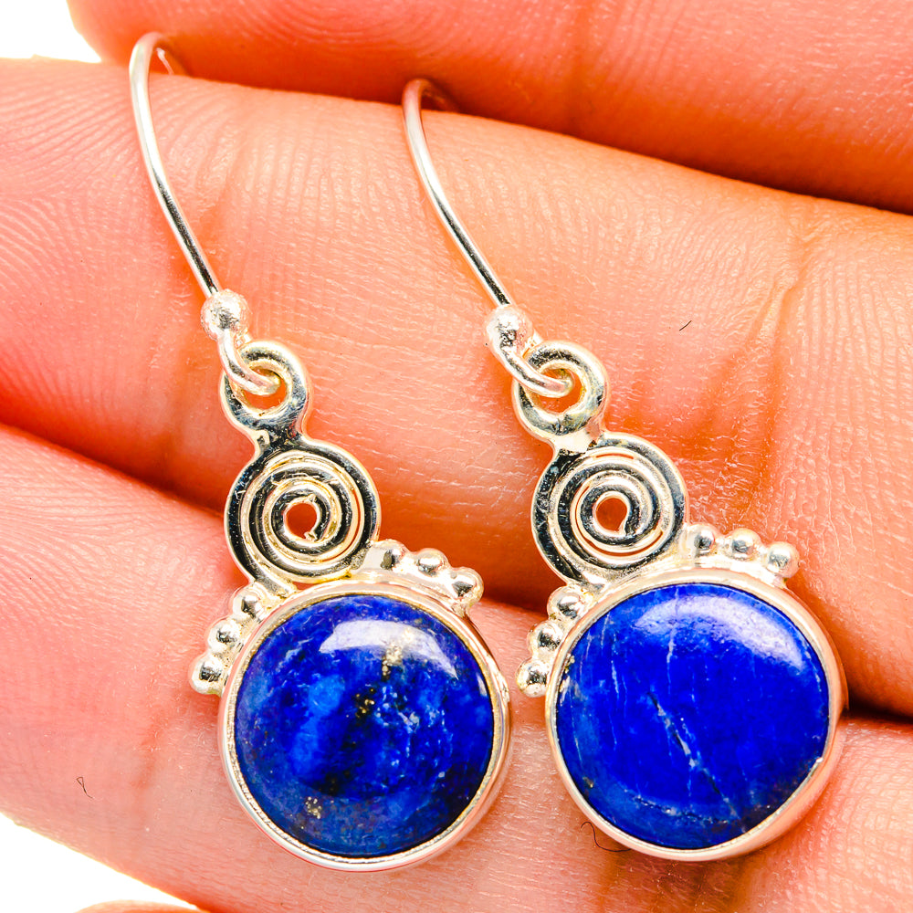 Lapis Lazuli Earrings handcrafted by Anasilvercos - EARR421597