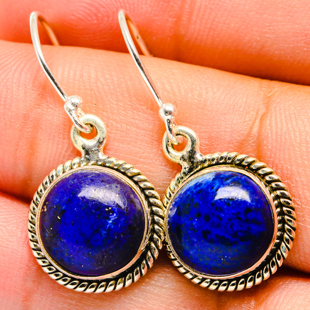 Lapis Lazuli Earrings handcrafted by Anasilvercos - EARR421606