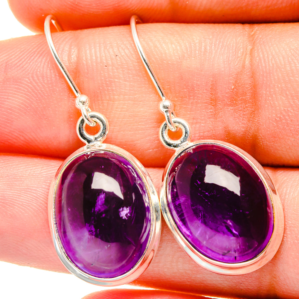 Amethyst Earrings handcrafted by Anasilvercos - EARR421621