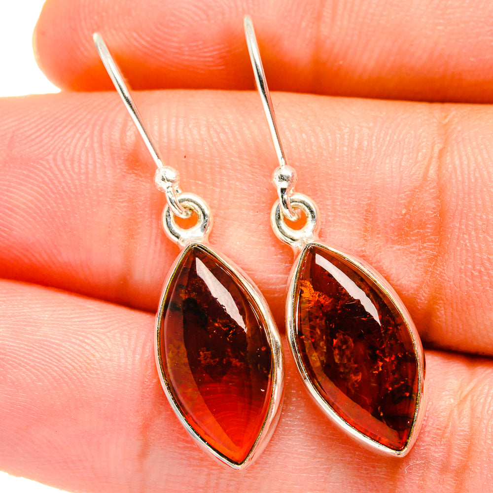 Baltic Amber Earrings handcrafted by Anasilvercos - EARR421634