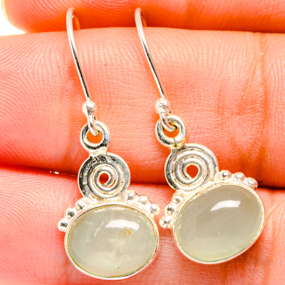 Prehnite Earrings handcrafted by Anasilvercos - EARR421636