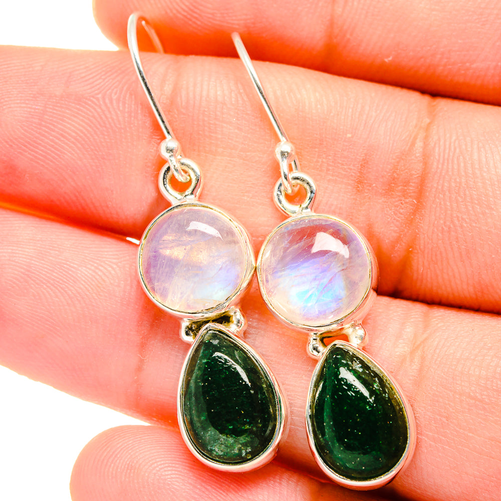 Green Aventurine Earrings handcrafted by Anasilvercos - EARR421646
