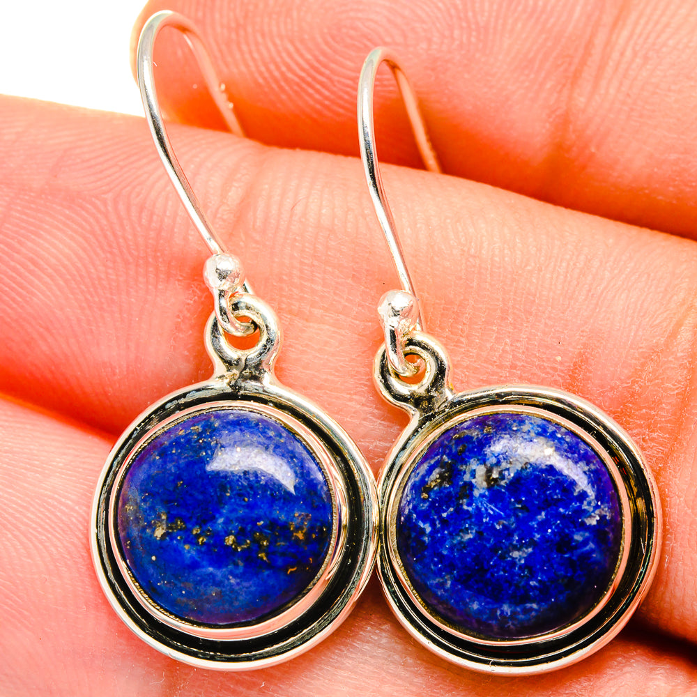 Lapis Lazuli Earrings handcrafted by Anasilvercos - EARR421647