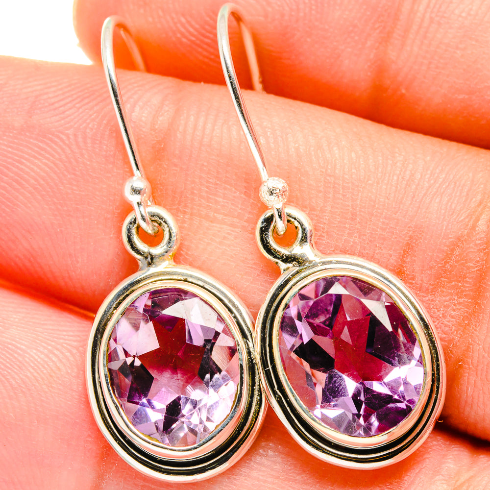 Amethyst Earrings handcrafted by Anasilvercos - EARR421653