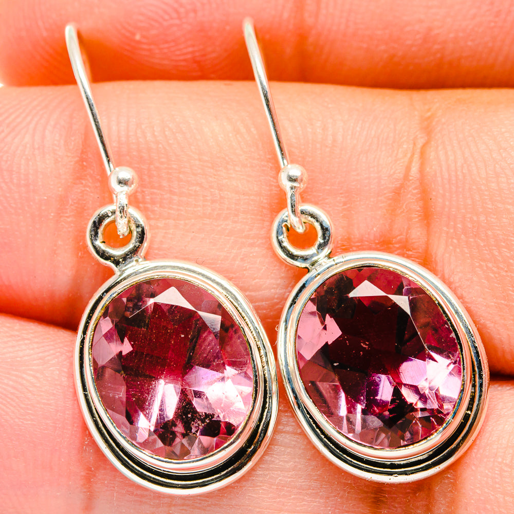 Color Change Alexandrite Earrings handcrafted by Anasilvercos - EARR421656