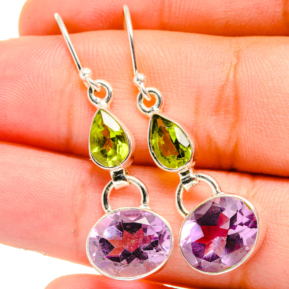 Amethyst Earrings handcrafted by Anasilvercos - EARR421659