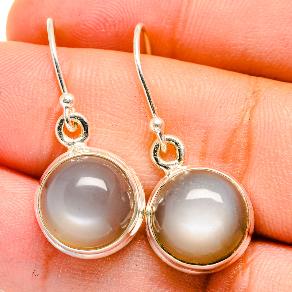 Moonstone Earrings handcrafted by Anasilvercos - EARR421661