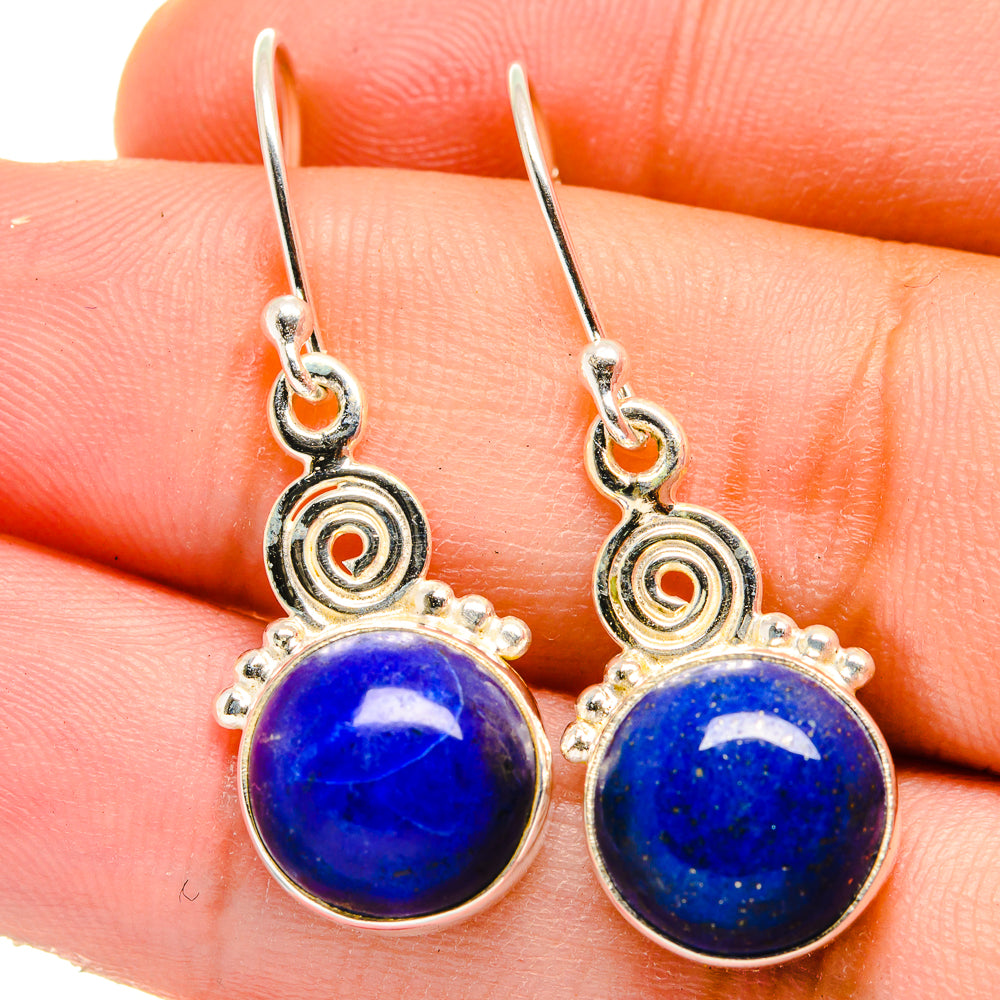 Lapis Lazuli Earrings handcrafted by Anasilvercos - EARR421662