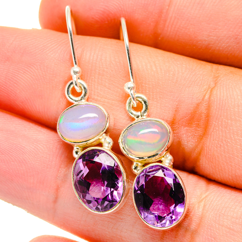 Amethyst Earrings handcrafted by Anasilvercos - EARR421673
