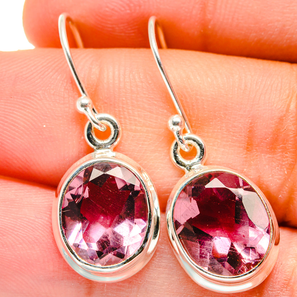 Color Change Alexandrite Earrings handcrafted by Anasilvercos - EARR421681