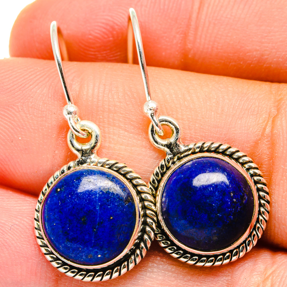 Lapis Lazuli Earrings handcrafted by Anasilvercos - EARR421684