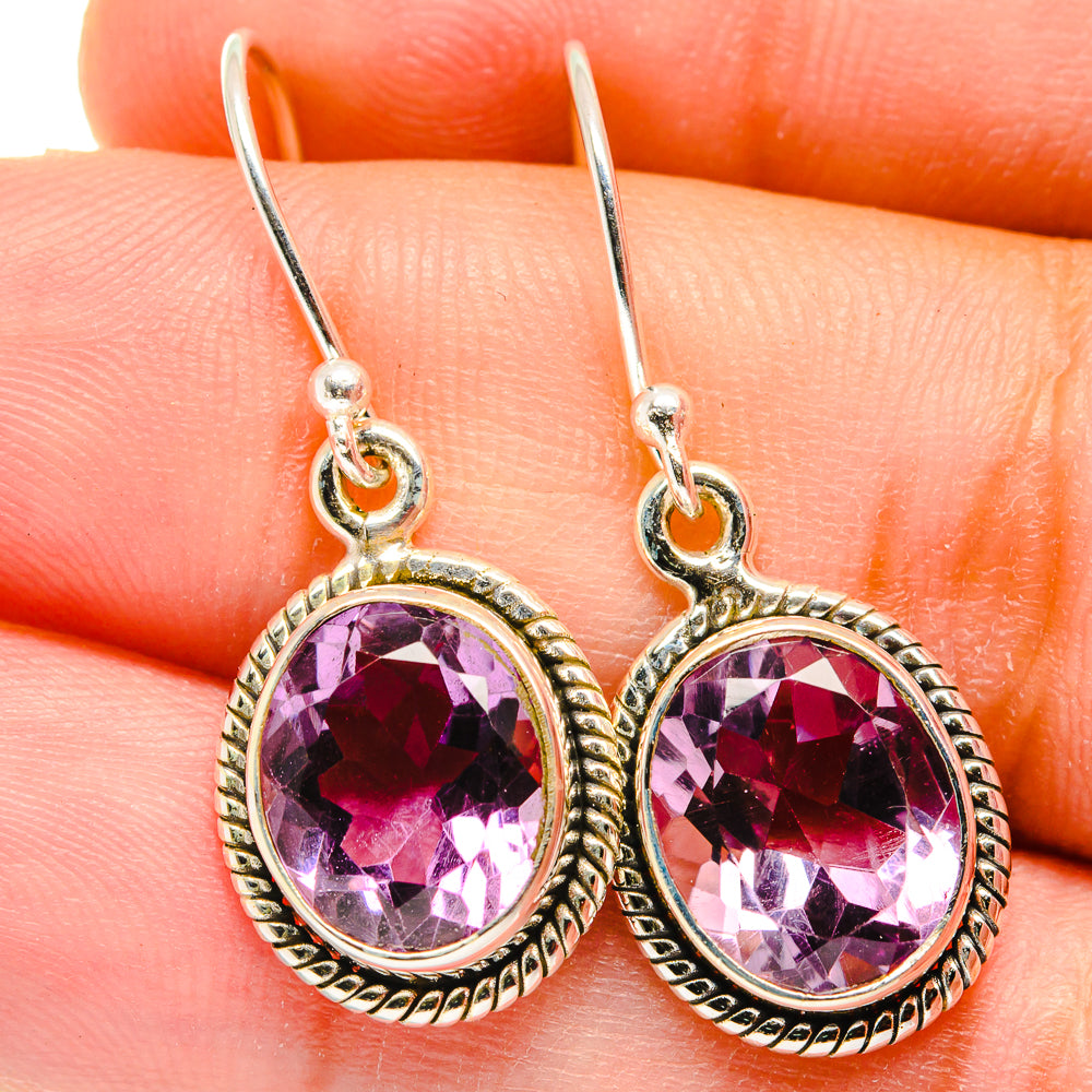 Amethyst Earrings handcrafted by Anasilvercos - EARR421689