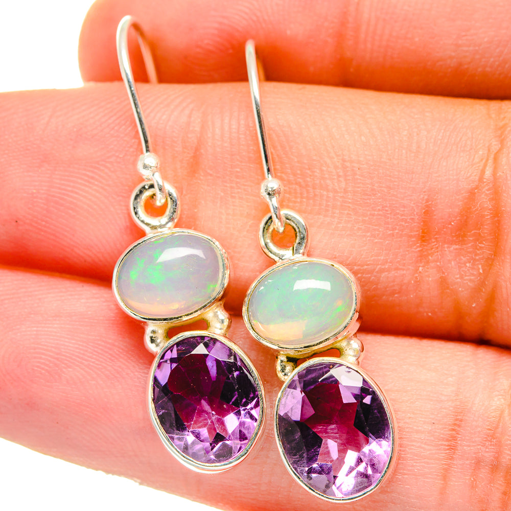 Amethyst Earrings handcrafted by Anasilvercos - EARR421694