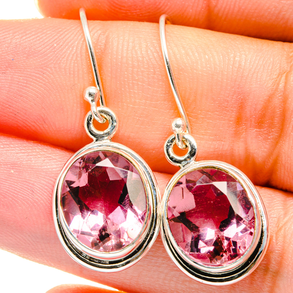 Color Change Alexandrite Earrings handcrafted by Anasilvercos - EARR421706