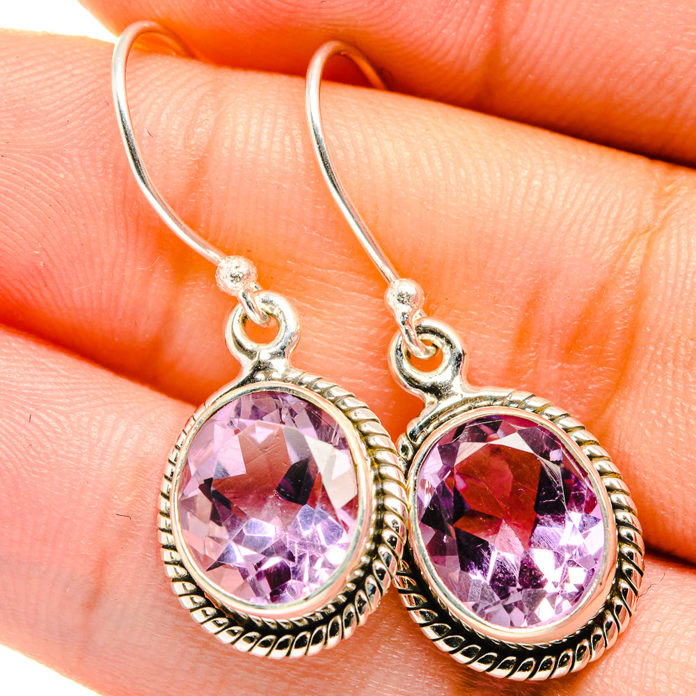 Amethyst Earrings handcrafted by Anasilvercos - EARR421722
