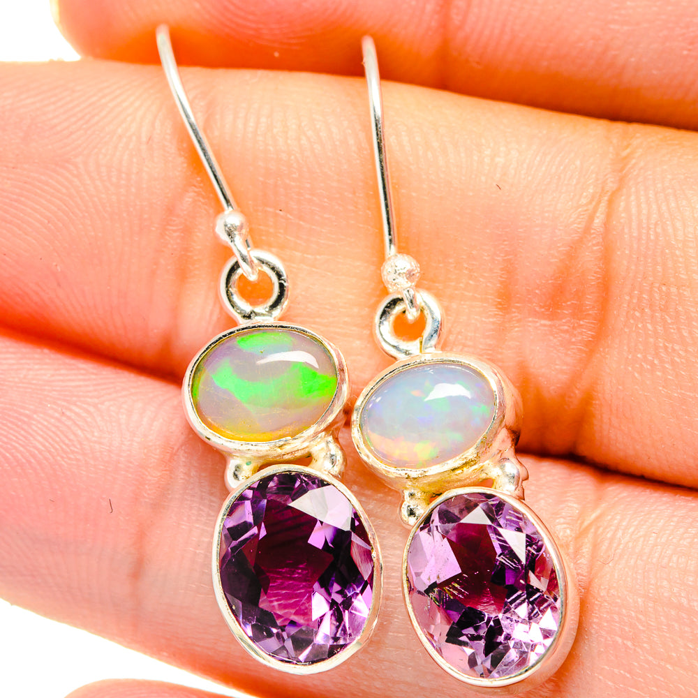Amethyst Earrings handcrafted by Anasilvercos - EARR421724