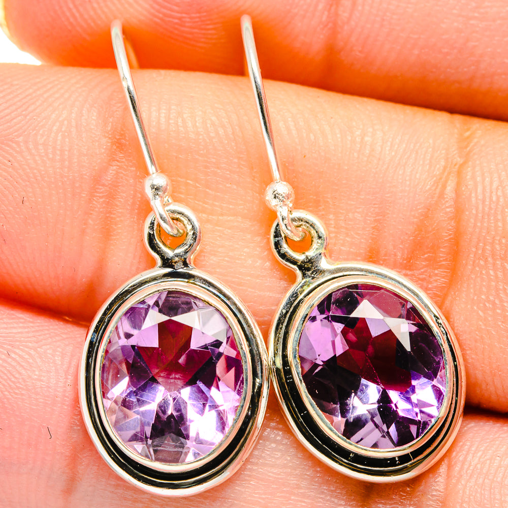 Amethyst Earrings handcrafted by Anasilvercos - EARR421727