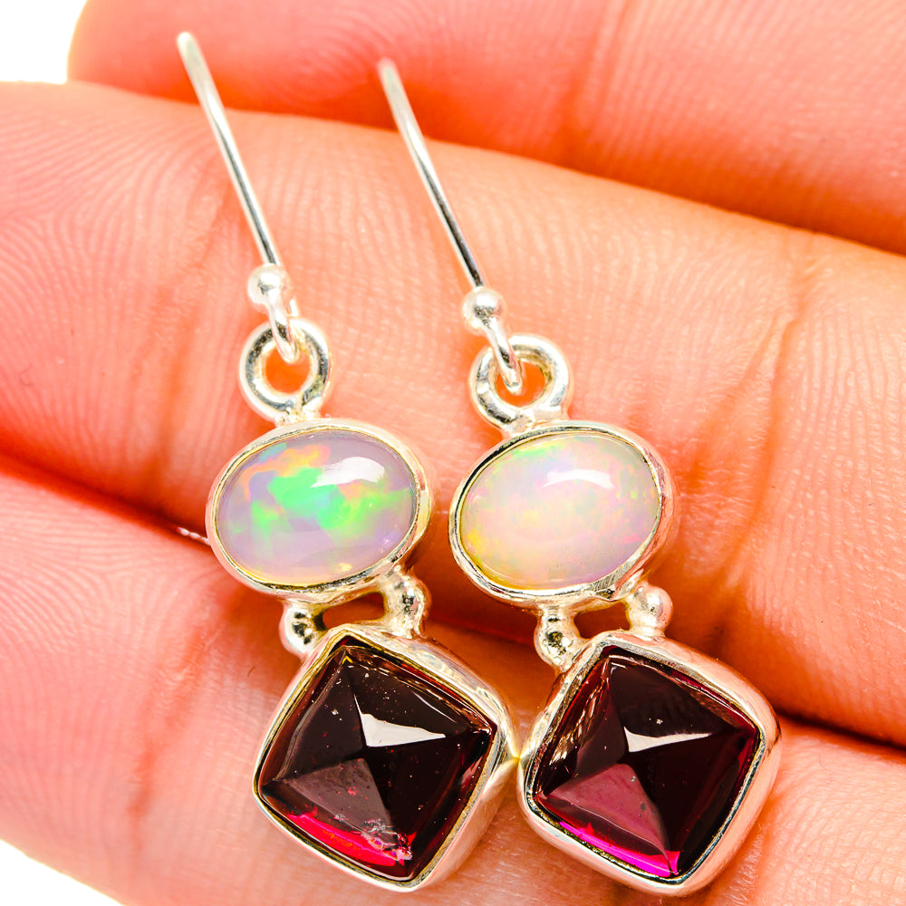 Garnet Earrings handcrafted by Anasilvercos - EARR421736