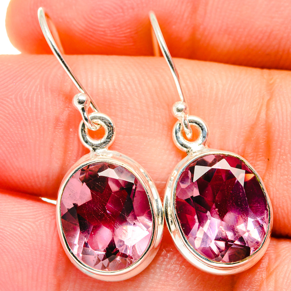 Color Change Alexandrite Earrings handcrafted by Anasilvercos - EARR421742