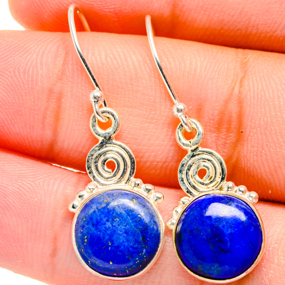 Lapis Lazuli Earrings handcrafted by Anasilvercos - EARR421748