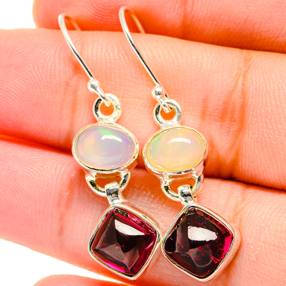 Garnet Earrings handcrafted by Anasilvercos - EARR421756
