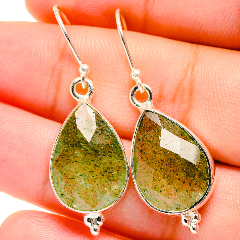 Green Aventurine Earrings handcrafted by Anasilvercos - EARR421763