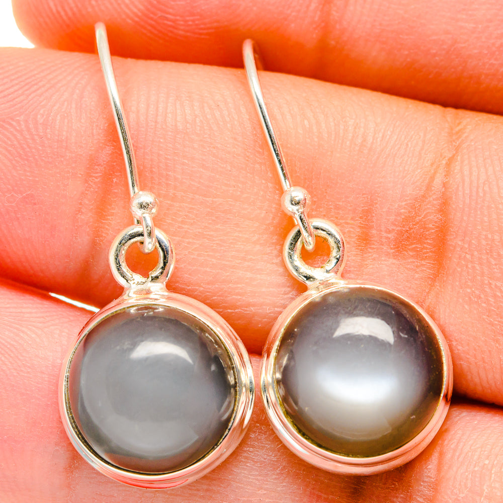 Moonstone Earrings handcrafted by Anasilvercos - EARR421769