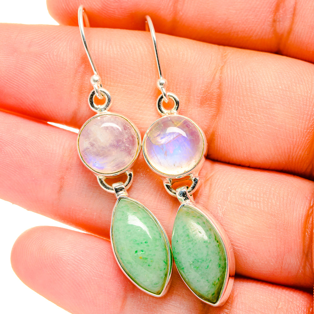 Green Aventurine Earrings handcrafted by Anasilvercos - EARR421788