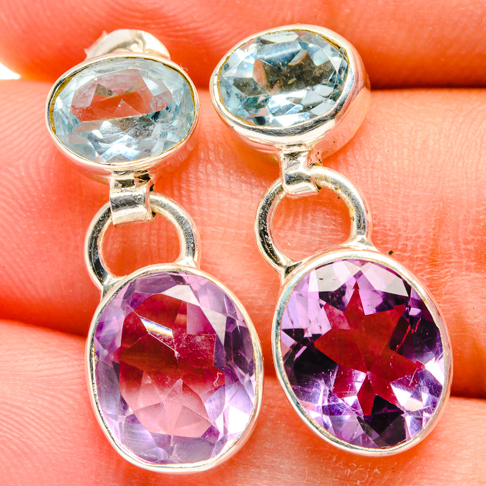 Amethyst Earrings handcrafted by Anasilvercos - EARR421790