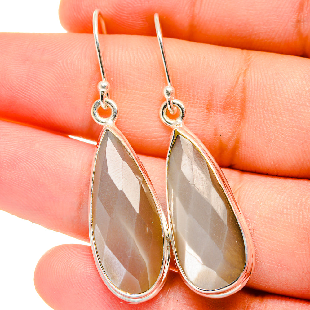 Moonstone Earrings handcrafted by Anasilvercos - EARR421800
