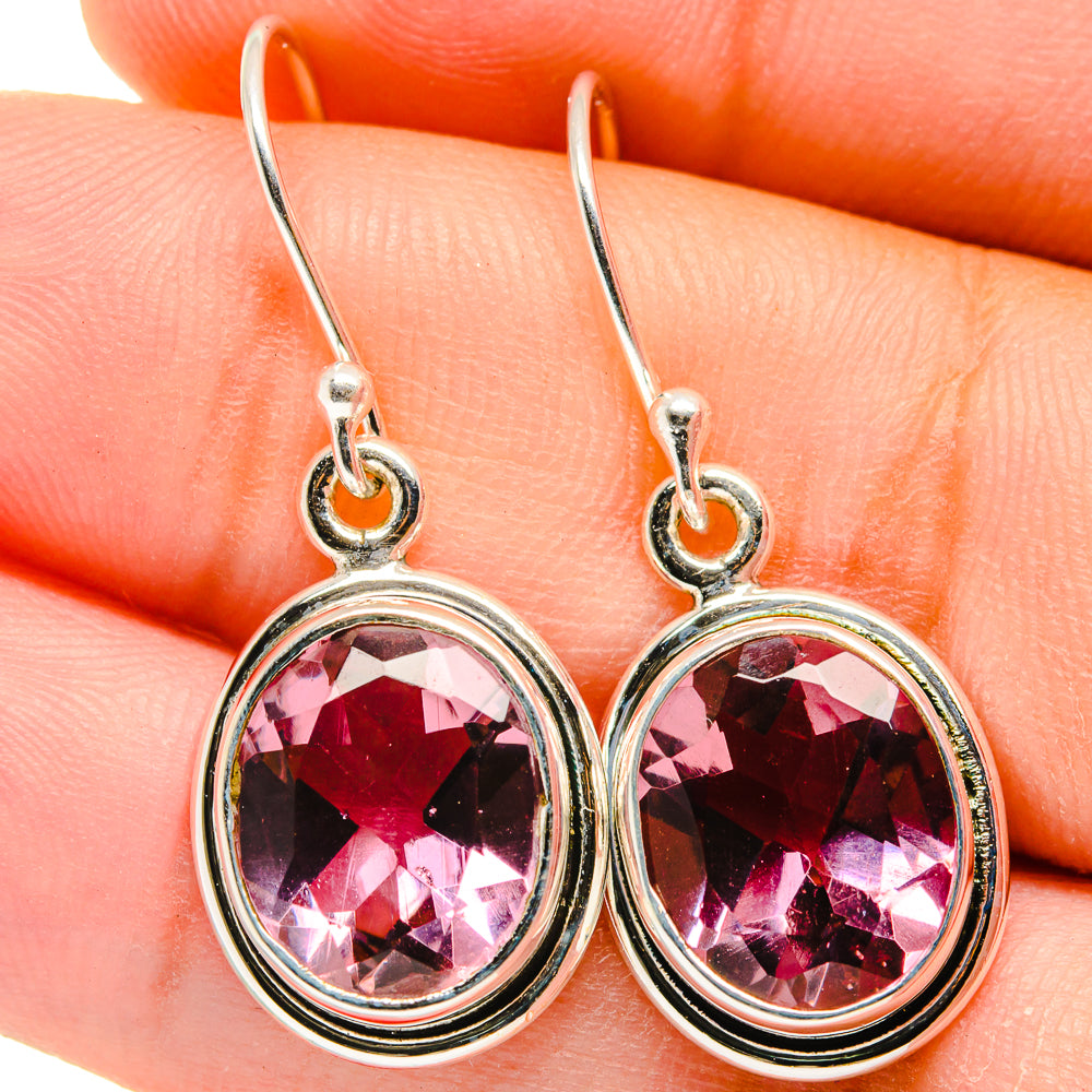 Color Change Alexandrite Earrings handcrafted by Anasilvercos - EARR421801