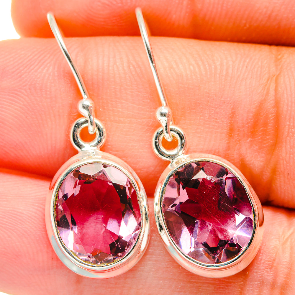 Color Change Alexandrite Earrings handcrafted by Anasilvercos - EARR421807