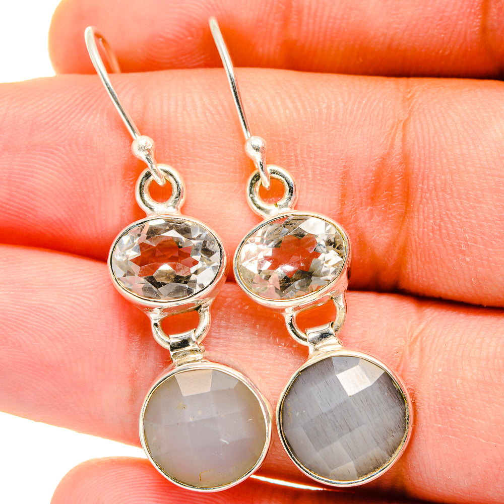 Moonstone Earrings handcrafted by Anasilvercos - EARR421821