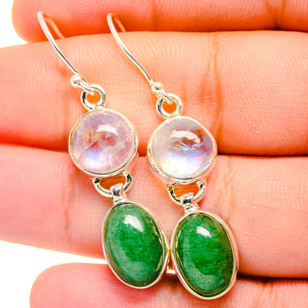 Green Aventurine Earrings handcrafted by Anasilvercos - EARR421827